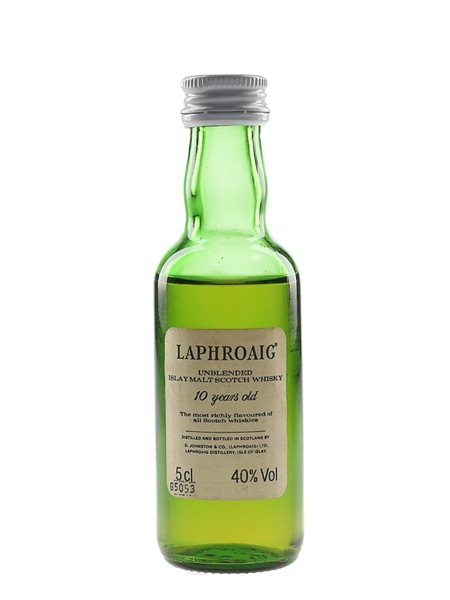 Laphroaig 10 Year Old Unblended Bottled 1980s 5cl / 40%