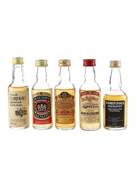 Assorted Speyside Single Malt Whisky  5 x 5cl / 40%