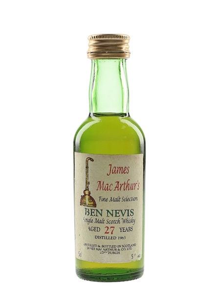 Ben Nevis 1963 27 Year Old James MacArthur's 5cl / 54%