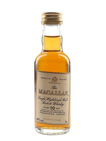 Macallan 10 Year Old Bottled 1980s 5cl / 40%