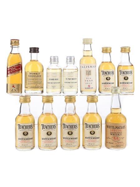 Assorted Blended Scotch Whisky  12 x 5cl