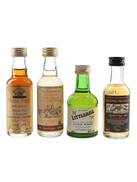 Assorted Single Malt Scotch Whisky  4 x 5cl