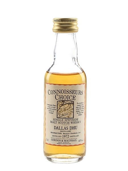 Dallas Dhu 1972 Connoisseurs Choice Bottled 1980s - Gordon & MacPhail 5cl / 40%