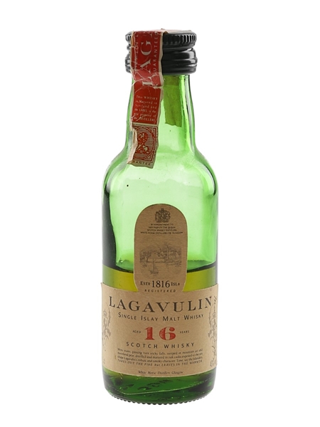 Lagavulin 16 Year Old Bottled 1980s-1990s - White Horse Distillers 5cl / 43%