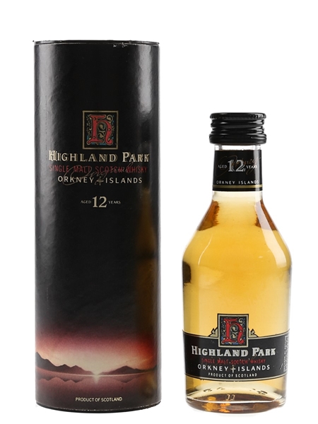 Highland Park 12 Year Old Bottled 1990s 5cl / 40%