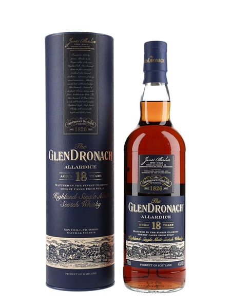 Glendronach 18 Year Old Allardice Bottled 2019 70cl / 46%