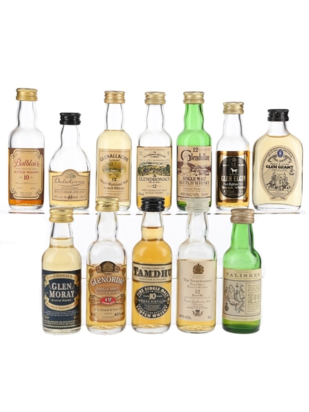 Assorted Single Malt Scotch Whisky  12 x 5cl