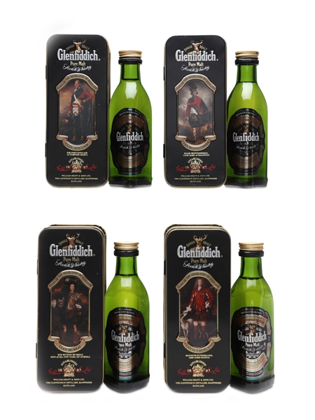 Glenfiddich Pure Malt Clans Of The Highlands Of Scotland 4 x 5cl / 40%