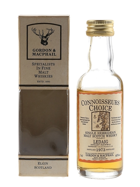 Ledaig 1973 Connoisseurs Choice Bottled 1980s-1990s - Gordon & MacPhail 5cl / 40%