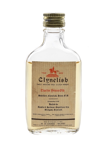 Clynelish 12 Year Old Bottled 1970s - M Di Chiano 4cl / 43%