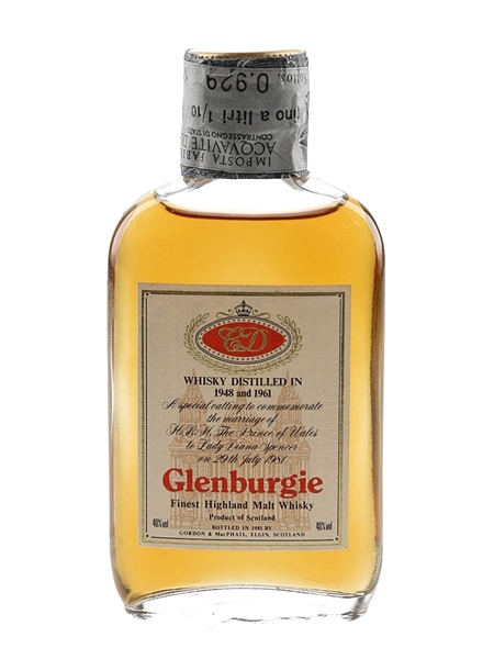 Glenburgie Royal Wedding 1948 & 1961 Bottled 1981 - Gordon & MacPhail 5cl / 40%