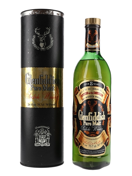 Glenfiddich 8 Year Old Pure Malt Bottled 1970s 75.7cl / 40%