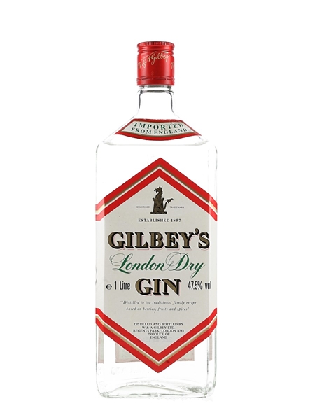 Gilbey's London Dry Gin Bottled 1980s 100cl / 47.5%