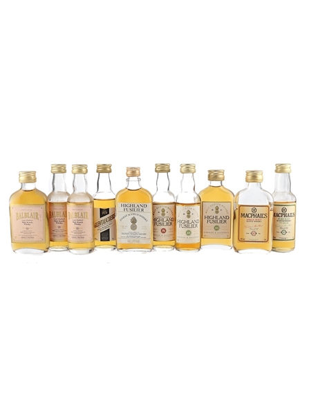 Assorted Single Malt Scotch Whisky  10 x 5cl