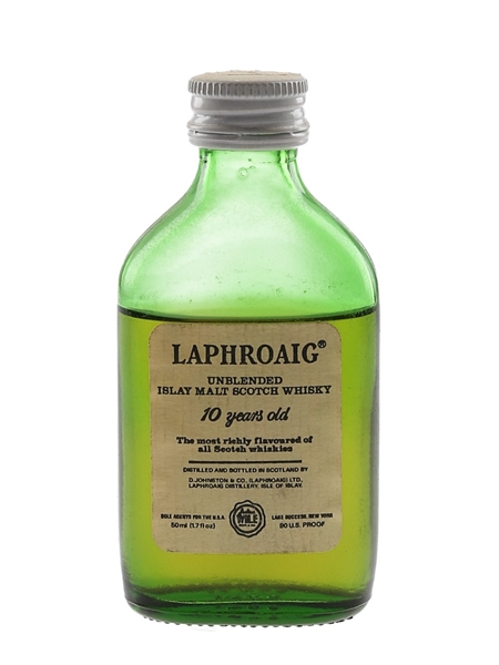 Laphroaig 10 Year Old Unblended Bottled 1980s 5cl / 43%