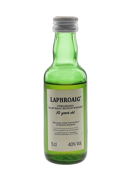 Laphroaig 10 Year Old Unblended Bottled 1980s 5cl / 40%