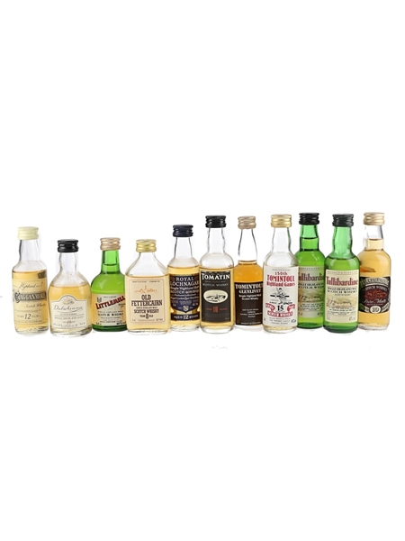 Assorted Single Malt Scotch Whisky  11 x 5cl