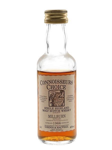 Millburn 1966 Connoisseurs Choice Bottled 1990s - Gordon & MacPhail 5cl / 40%