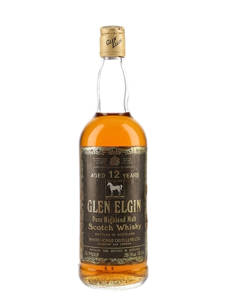 Glen Elgin 12 Year Old Bottled 1970s - White Horse Distillers 75.7cl / 43%