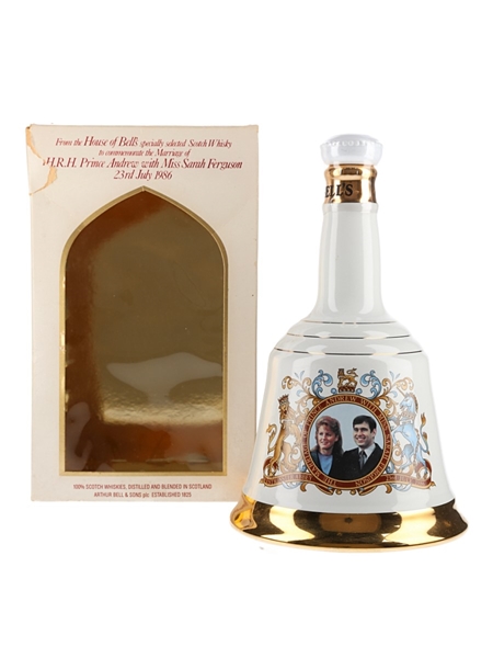 Bell's Ceramic Decanter Royal Wedding 1986 - Prince Andrew & Sarah Ferguson 75cl / 43%