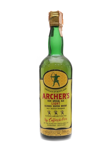 Archer's Very Special Old Light Bottled 1970s 75cl / 43%