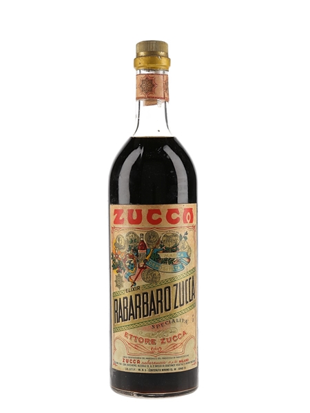 Zucca Elixir Rabarbaro Bitters Bottled 1960s 98cl / 16%