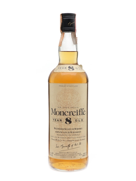 Moncreiffe 8 Year Old Bottled 1980s - Meregalli Giuseppe 75cl / 40%