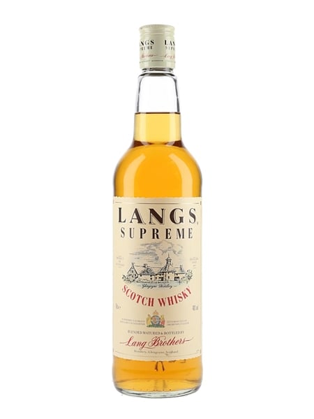 Lang's Supreme Bottled 1990s - Lang's Brothers 70cl / 40%