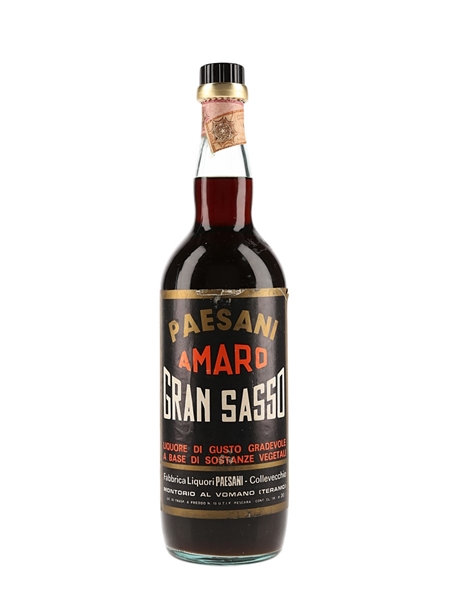 Paesani Amaro Gran Sasso Bottled 1970s 100cl / 30%