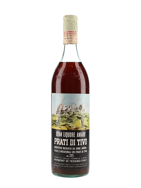 Gran Liquore Amaro Prati Di Tivo Bottled 1970s 100cl / 35%