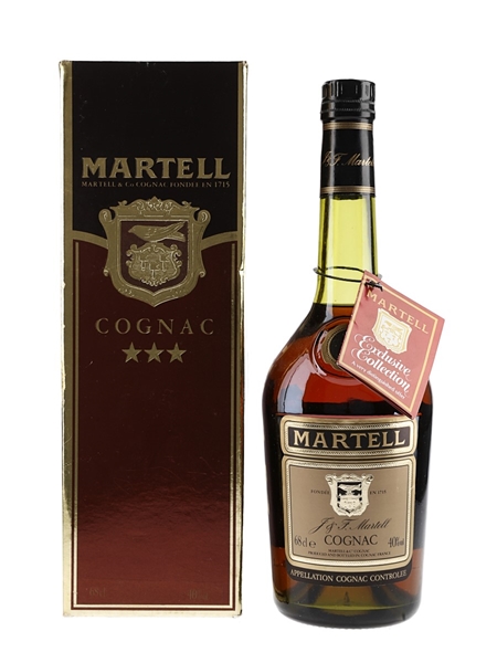 Martell 3 Star VS Bottled 1980s 68cl / 40%