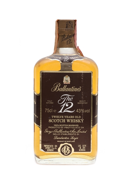 Ballantine's 12 Year Old Bottled 1980s - Spirit 75cl / 43%