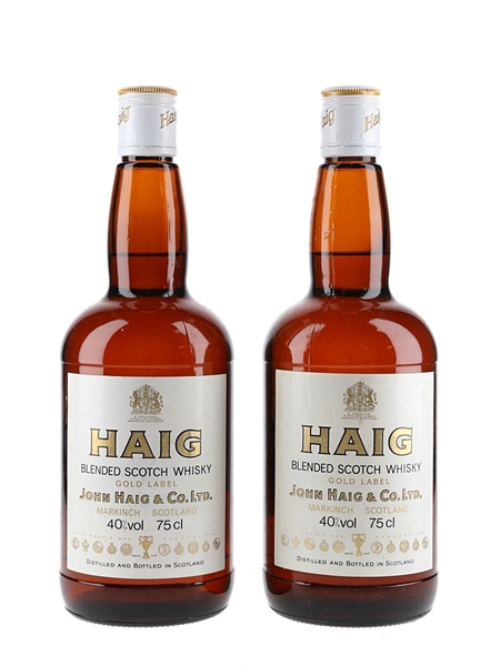 Haig Gold Label Bottled 1980s 2 x 75cl / 40%