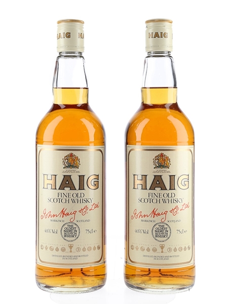 Haig Fine Old Bottled 1980s 2 x 75cl / 40%