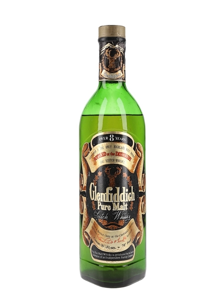 Glenfiddich 8 Year Old Pure Malt Bottled 1970s 75.7cl / 40%