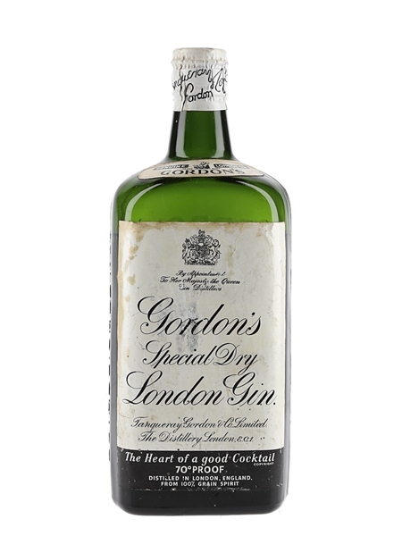 Gordon's Special Dry London Gin Bottled 1950s - Spring Cap 75cl / 40%