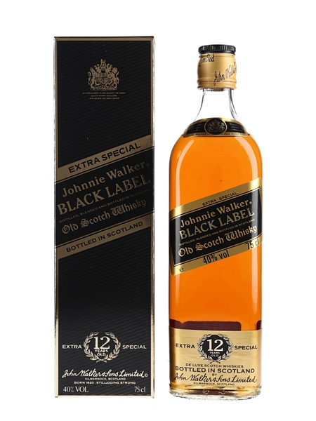 Johnnie Walker Black Label Extra Special 12 Year Old Bottled 1980s 75cl / 40%