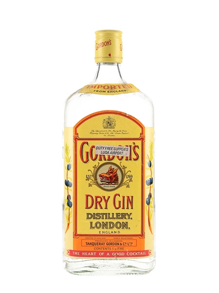 Gordon's Special London Dry Gin Bottled 1970s 100cl