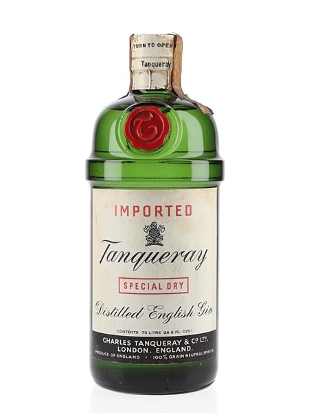 Tanqueray Special Dry Gin Bottled 1960s - Filli Gancia & C Savas 75cl / 43%