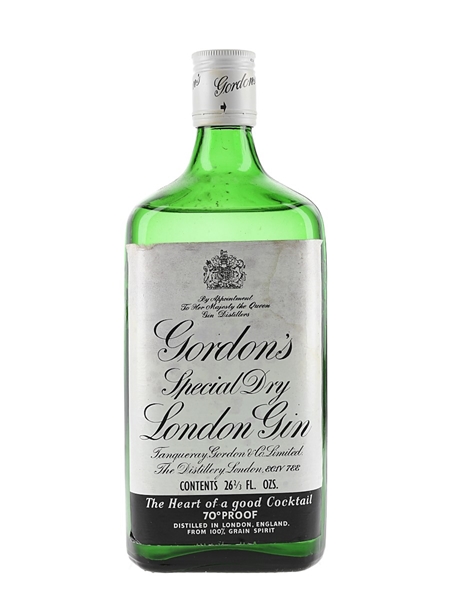 Gordon's Special Dry London Gin Bottled 1970s 75.7cl / 40%