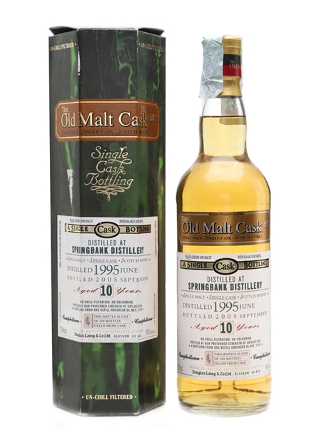 Springbank 1995 10 Year Old  The Old Malt Cask Bottled 2005 - Douglas Laing 70cl / 50%