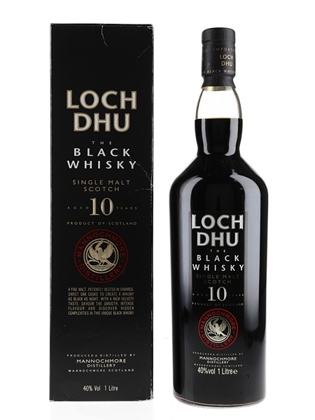 Loch Dhu 10 Year Old - The Black Whisky Mannochmore 100cl / 40%