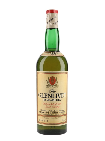 Glenlivet 12 Year Old Bottled 1970s 75.7cl / 40%