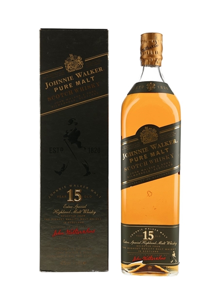 Johnnie Walker 15 Year Old Pure Malt Green Label Bottled 1990s 100cl / 43%