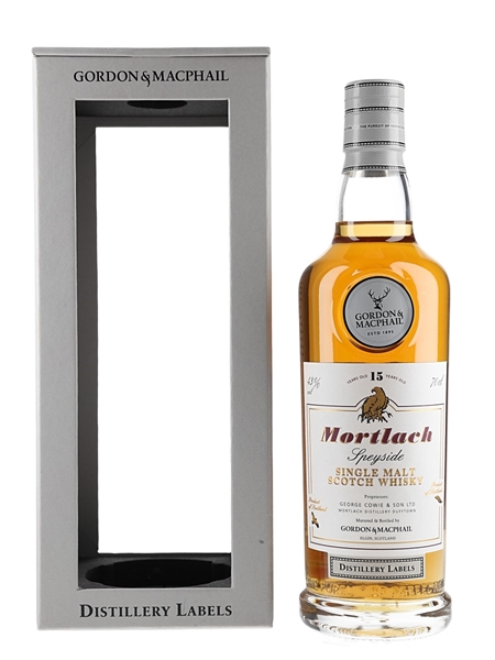 Mortlach 15 Year Old Distillery Labels Bottled 2018 - Gordon & MacPhail 70cl / 43%