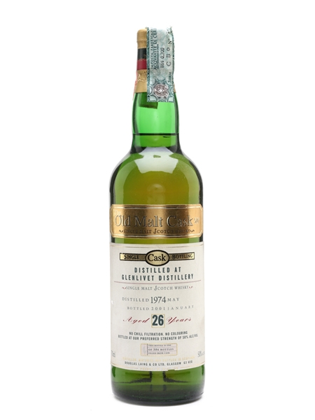 Glenlivet 1974 26 Year Old The Old Malt Cask Bottled 2001 - Douglas Laing 70cl / 50%