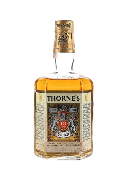 Thorne's 10 Year Old Bottled 1960s-1970s - Italian Import 75cl / 43%