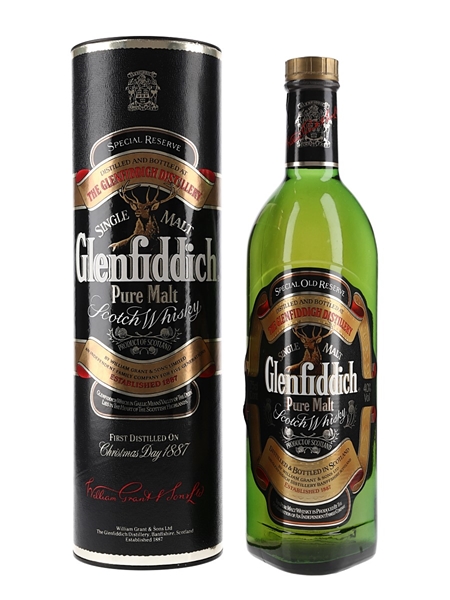 Glenfiddich Special Old Reserve Pure Malt Bottled 1980s 75cl / 40%