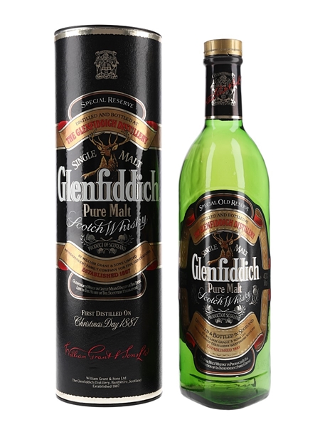 Glenfiddich Special Old Reserve Pure Malt Bottled 1990s 70cl / 40%