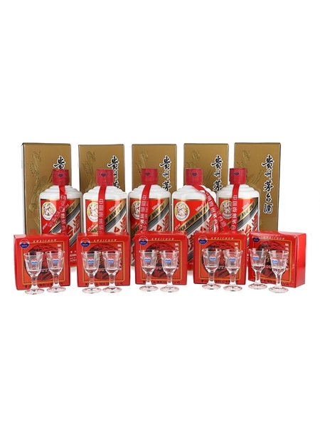 Kweichow Moutai 2019 Baijiu 5 x 50cl / 53%